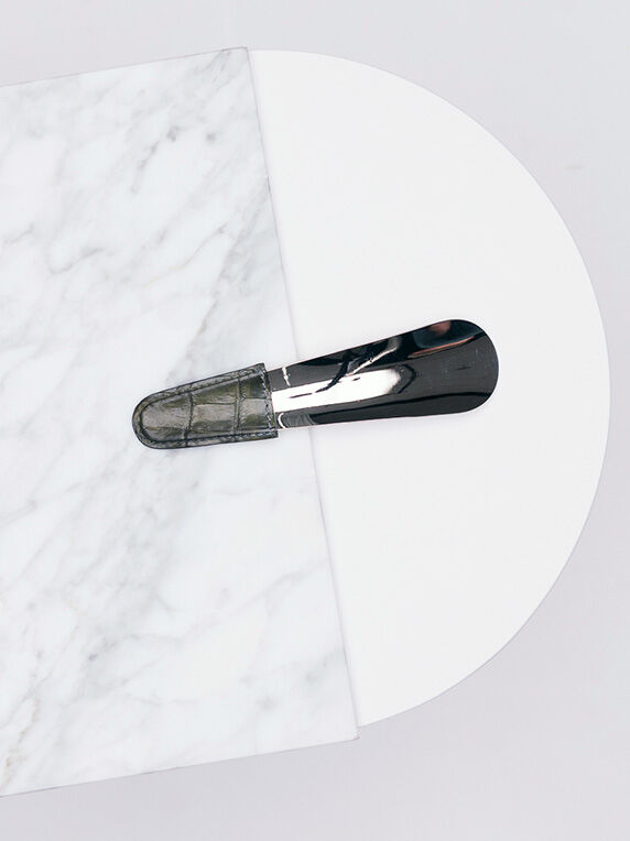 商品画像：定価7 4万 Berluti Full Scrit Leather Shoehorn Key Ring 3